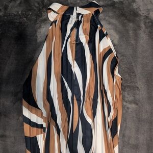 Striped Halter Neck Dress